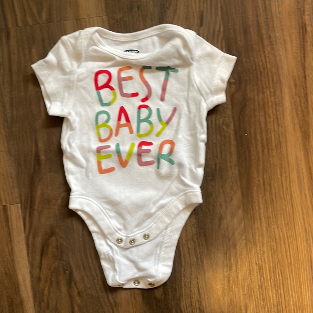 White best baby ever onesie